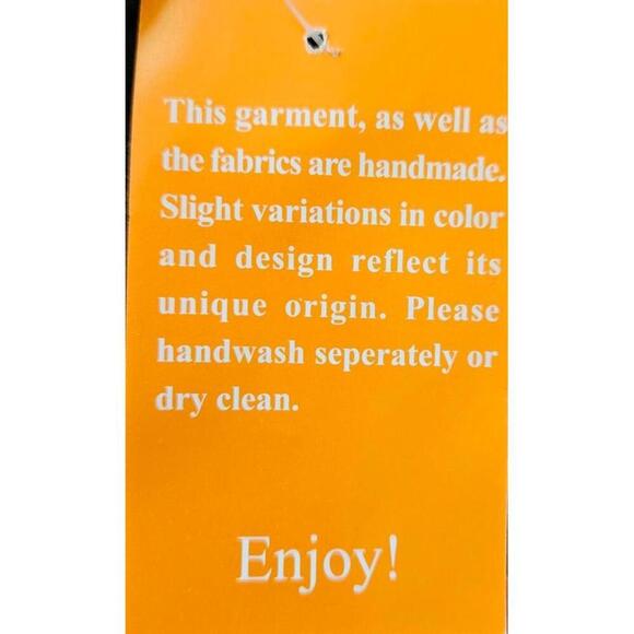 K.P.C. Women's Handmade Bohemian Embroidered Stonewash Blue Floral Pants Medium - Picture 11 of 11